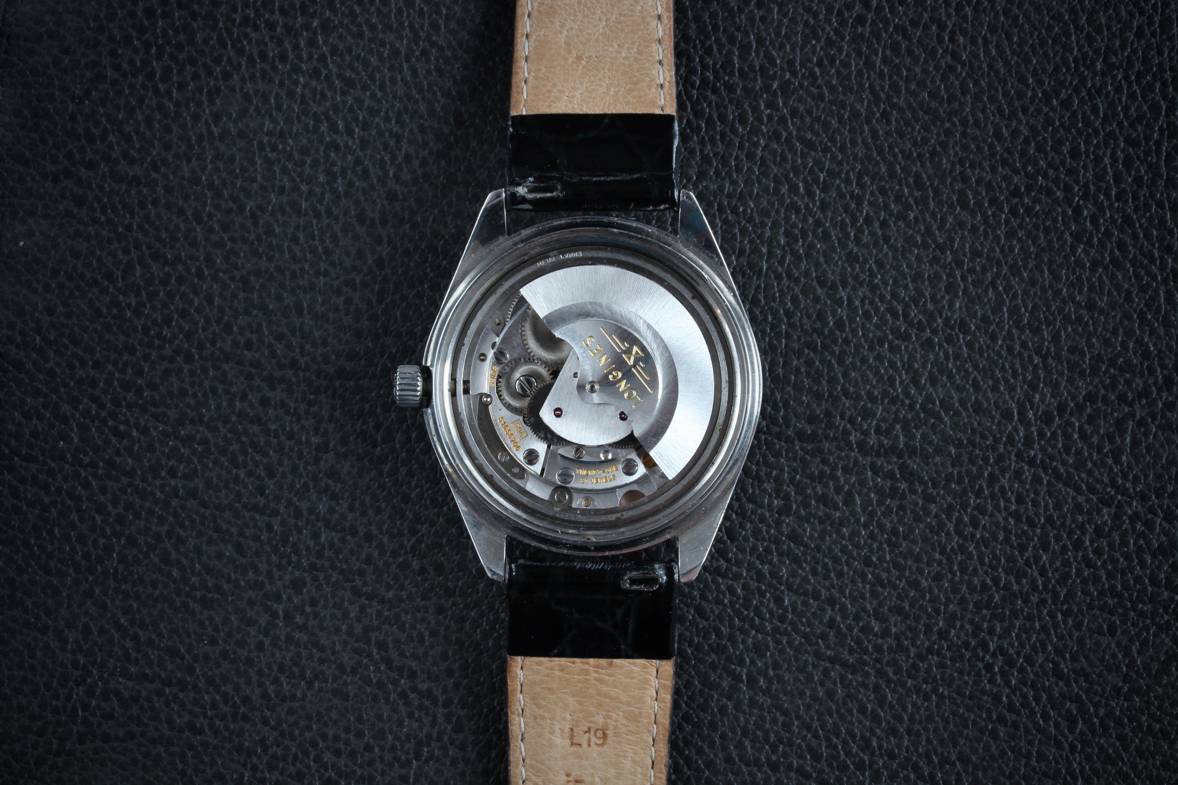 Montre vintage Longines Admiral, pour homme, proposée par Maison Vintage Watches.