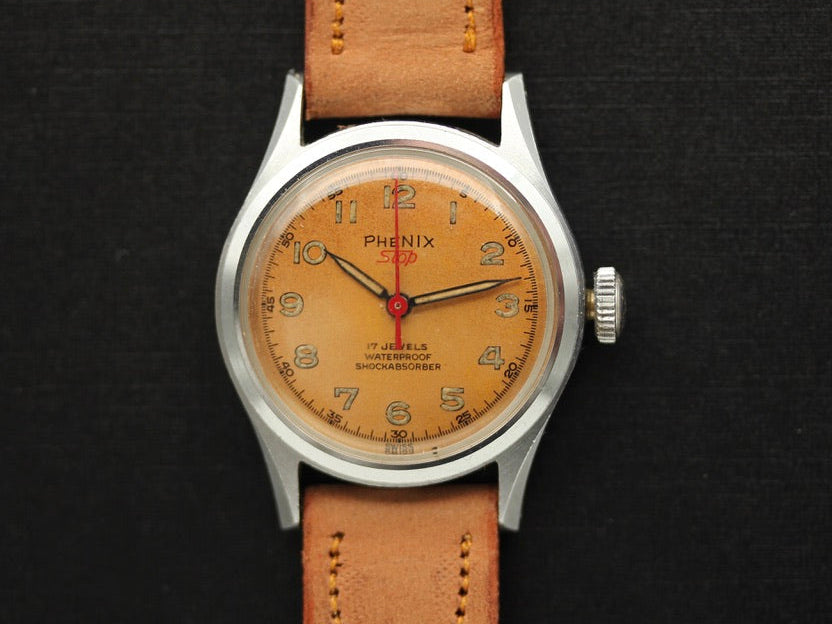 Montre vintage Phenix Chronograph, pour homme, proposée par Maison Vintage Watches.