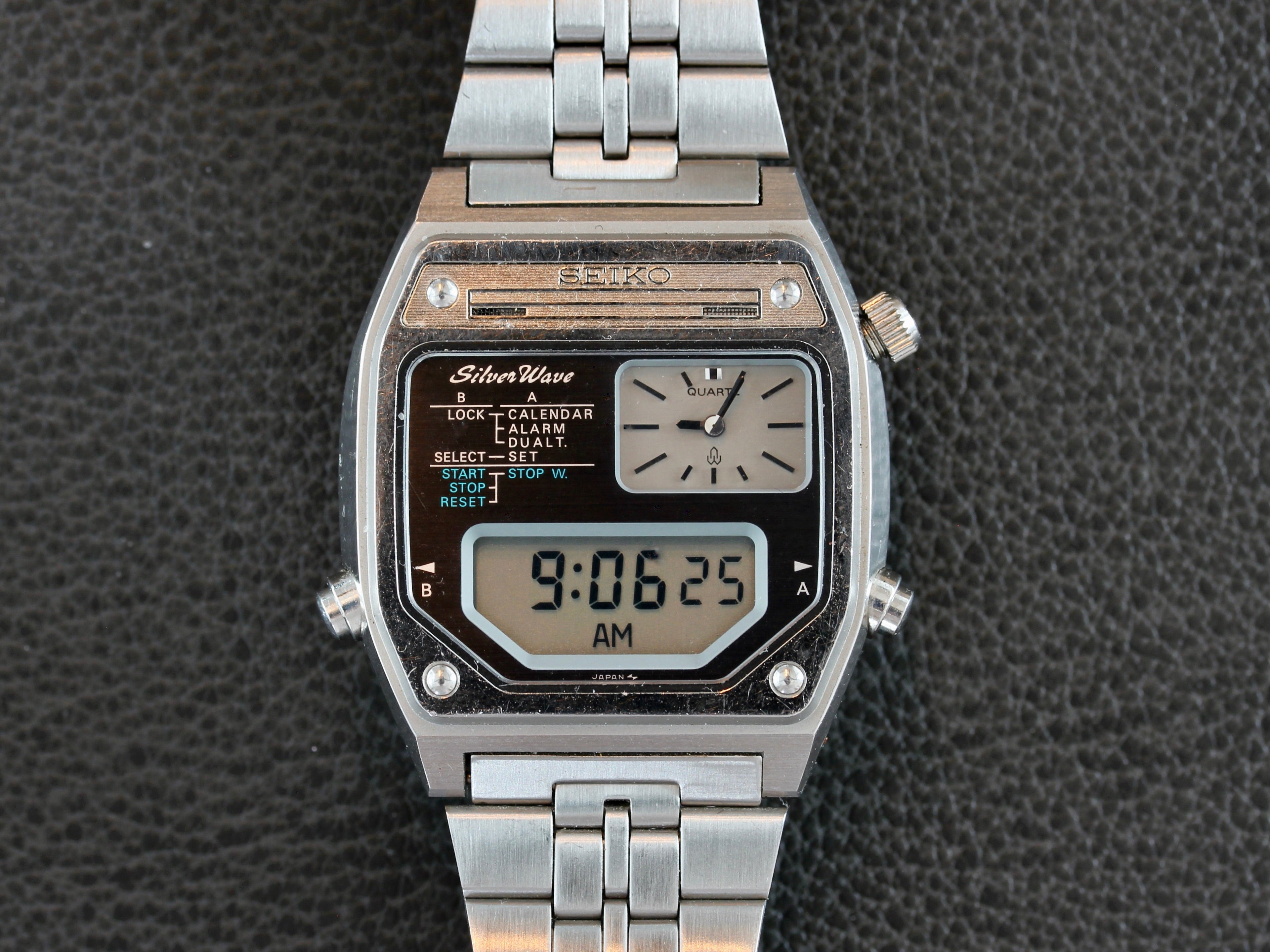 Montre vintage Seiko Silverwave, pour homme, proposée par Maison Vintage Watches.
